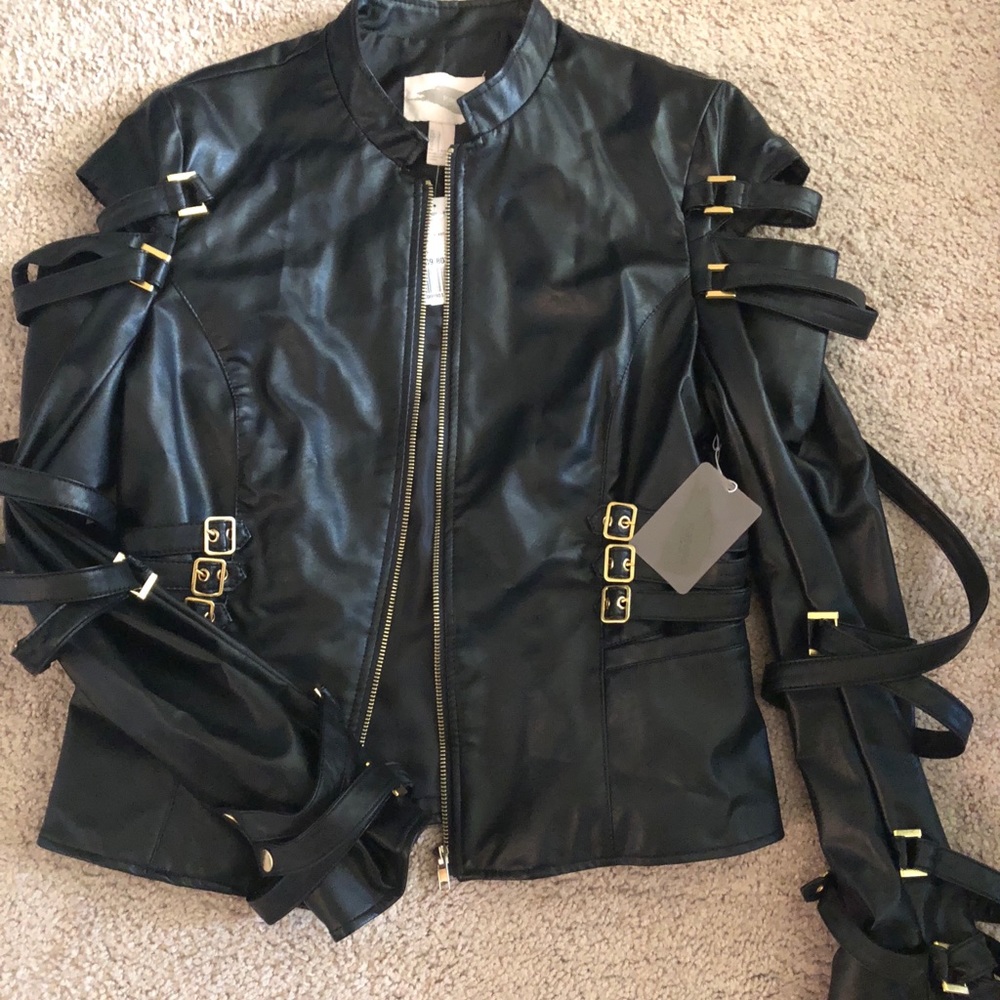 Leather motorcycle jacket- BRAND NEW